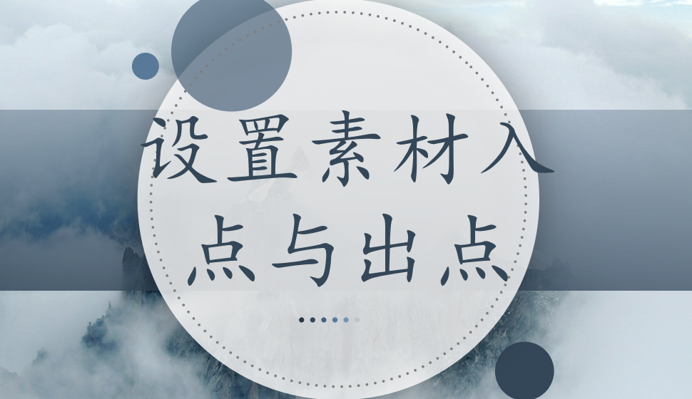 EDIUS Pro 8  設置素材入點與出點